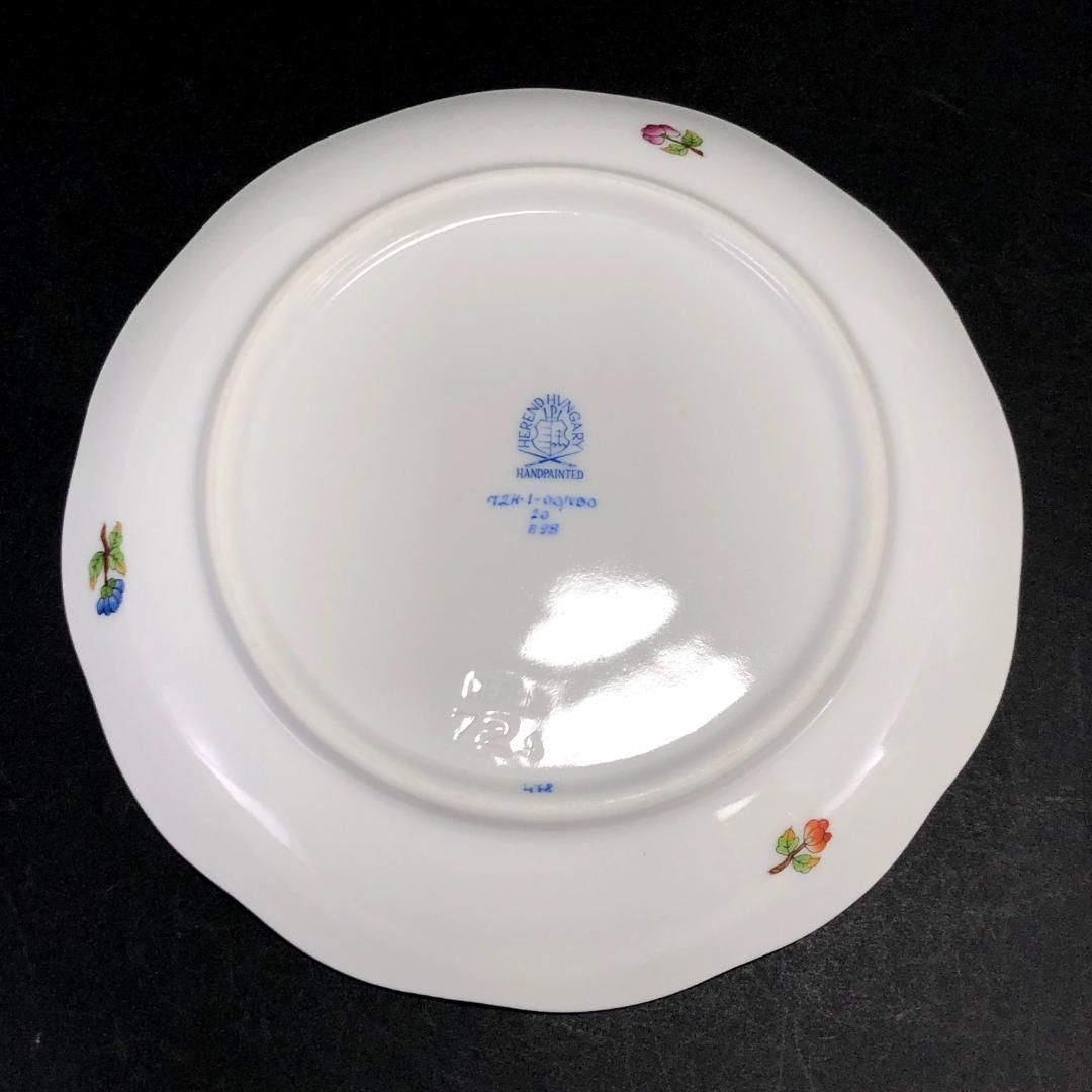 【訳あり・売り切り】HEREND ヘレンド/ヴィクトリア・ブーケ カップ&ソーサー /花 蝶/金彩/陶器/ホワイト