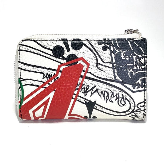 【美品】Vivienne Westwood ヴィヴィアンウエストウッド/FRATHOUSE L字 ジップウォレット/レザー/ホワイト