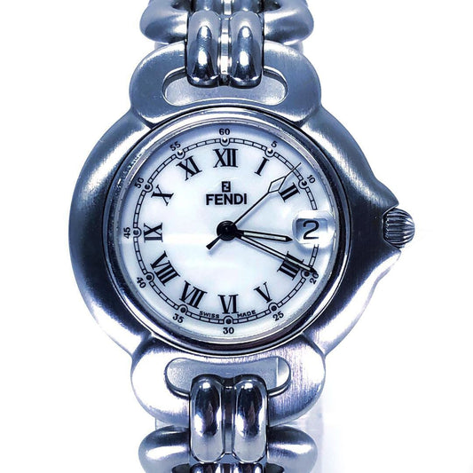 【美品】FENDI フェンディ／1600／クォーツ／ステンレス／シルバー・ホワイト