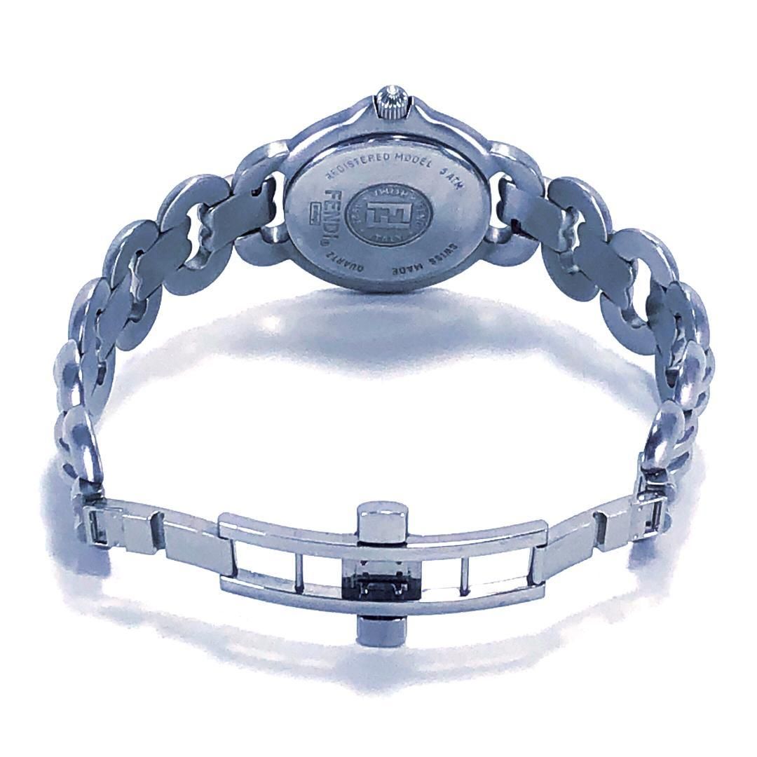 【美品】FENDI フェンディ／1600／クォーツ／ステンレス／シルバー・ホワイト