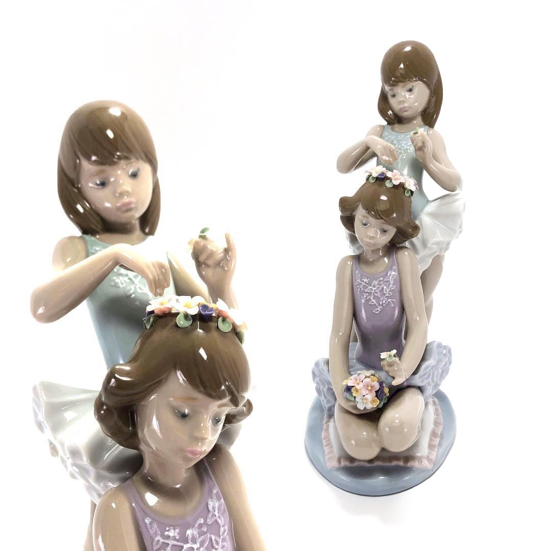 【訳あり・売り切り】LLADRO リヤドロ／初めてのバレエ／5714／陶器／マルチカラー