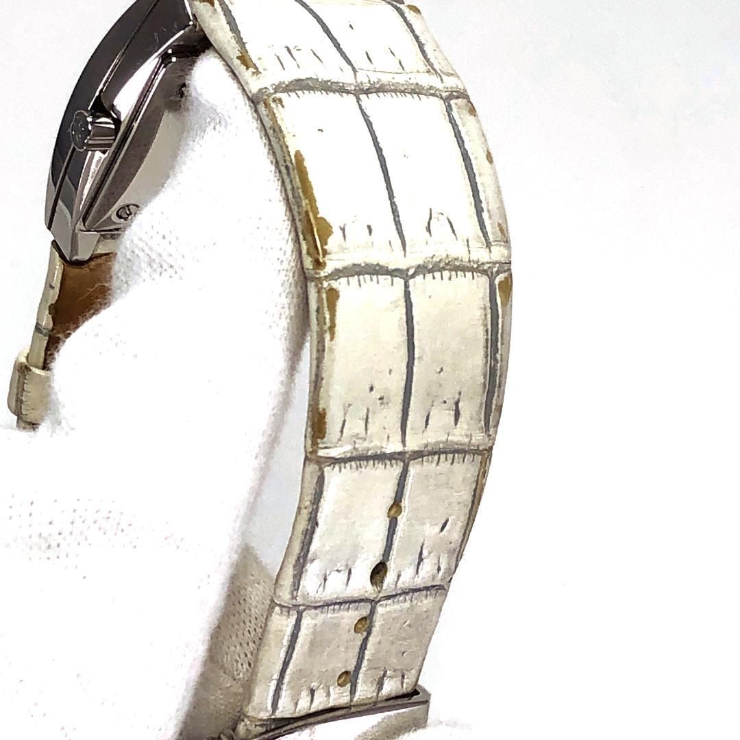 SEIKO セイコー／エム M 4J45-0AA0 2ポイントダイヤ／クォーツ／ステンレス・クロコダイル／ホワイト・シルバー