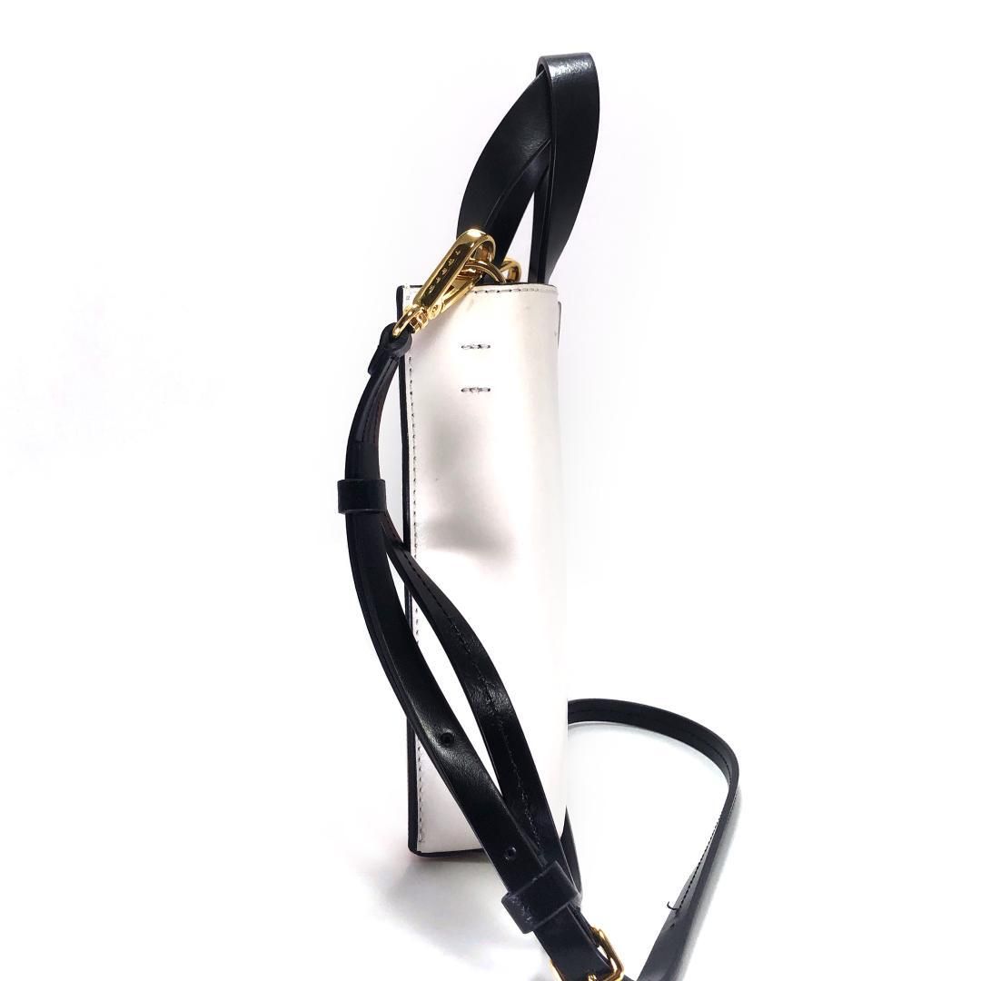 【美品】MARNI マルニ／ミュゼオ ナノ バイカラー 2way ショルダーバッグ／レザー／ホワイト・ピンク