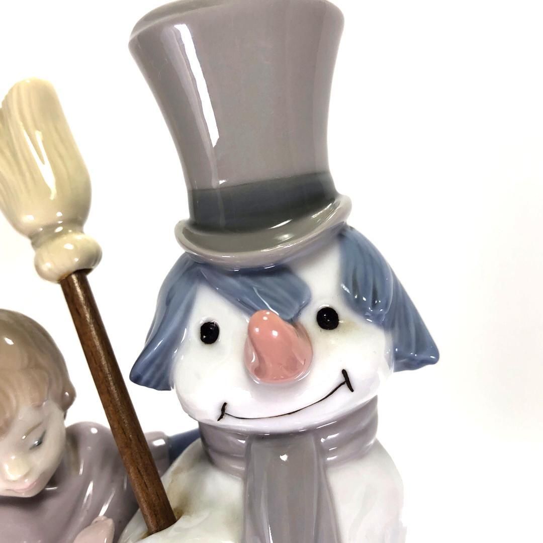 【美品】LLADRO リヤドロ／スノーマン 雪だるま／5713／陶器／マルチカラー