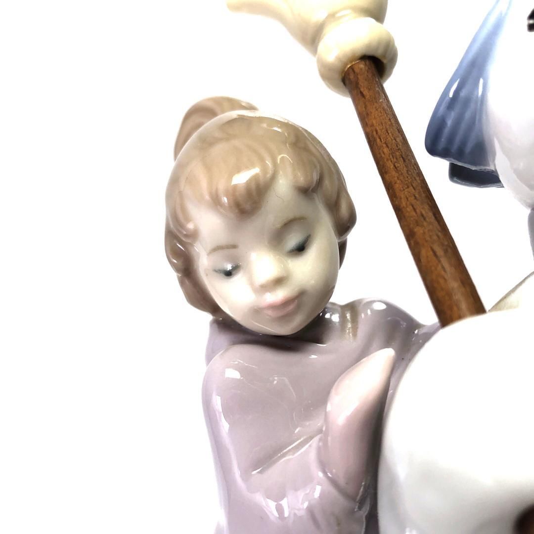 【美品】LLADRO リヤドロ／スノーマン 雪だるま／5713／陶器／マルチカラー