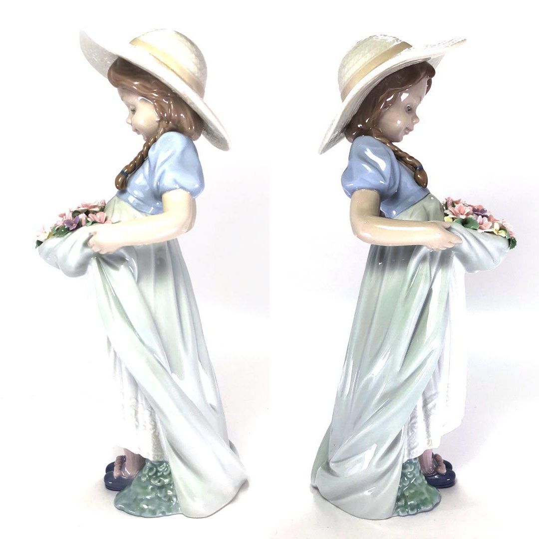 LLADRO リヤドロ／たくさん摘めたよ／6756 ／陶器／マルチカラー