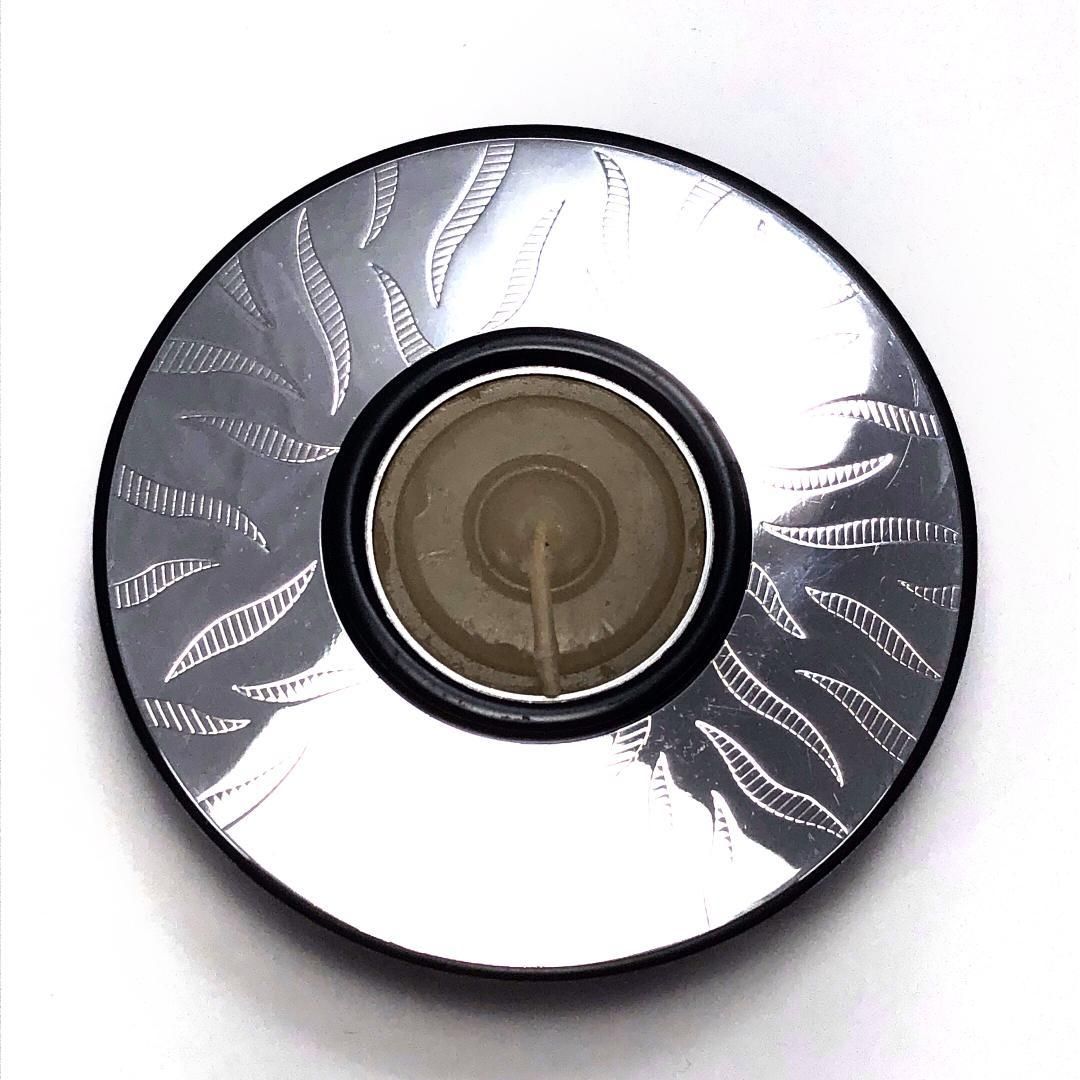 【美品】CHRISTOFLE クリストフル／キャンドルホルダー／シルバー・ブラック