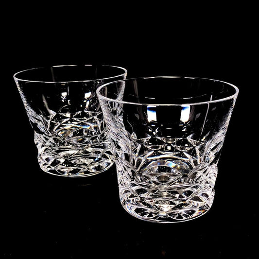 【美品】Baccarat バカラ／ブラーヴァ ペア タンブラー／クリスタルグラス／クリア／BC388
