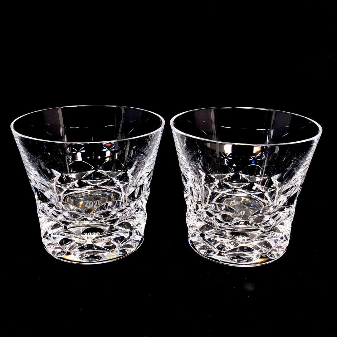 【美品】Baccarat バカラ／ブラーヴァ ペア タンブラー／クリスタルグラス／クリア／BC388