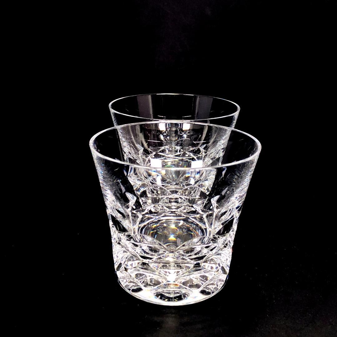 【美品】Baccarat バカラ／ブラーヴァ ペア タンブラー／クリスタルグラス／クリア／BC388