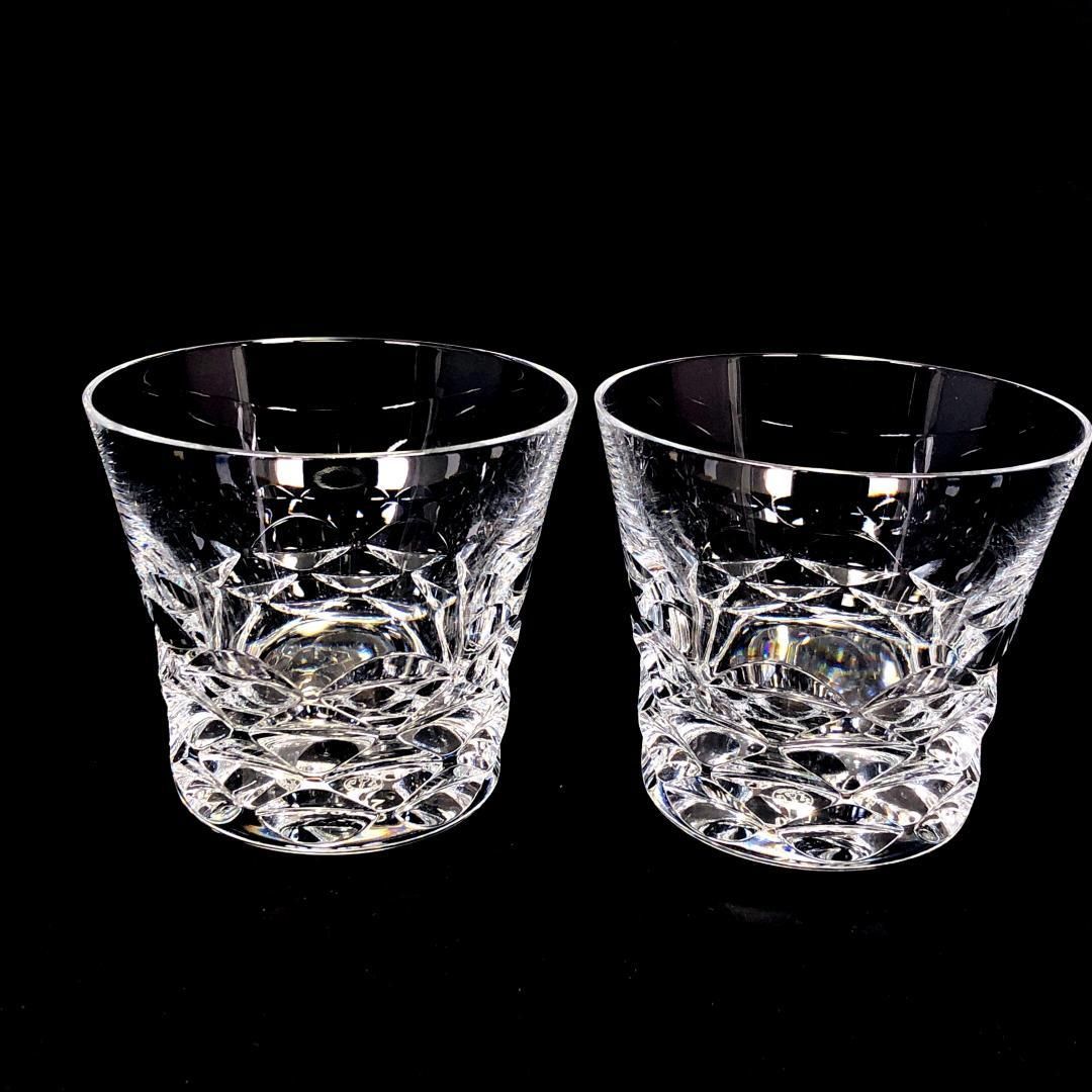 【美品】Baccarat バカラ／ブラーヴァ ペア タンブラー／クリスタルグラス／クリア／BC388