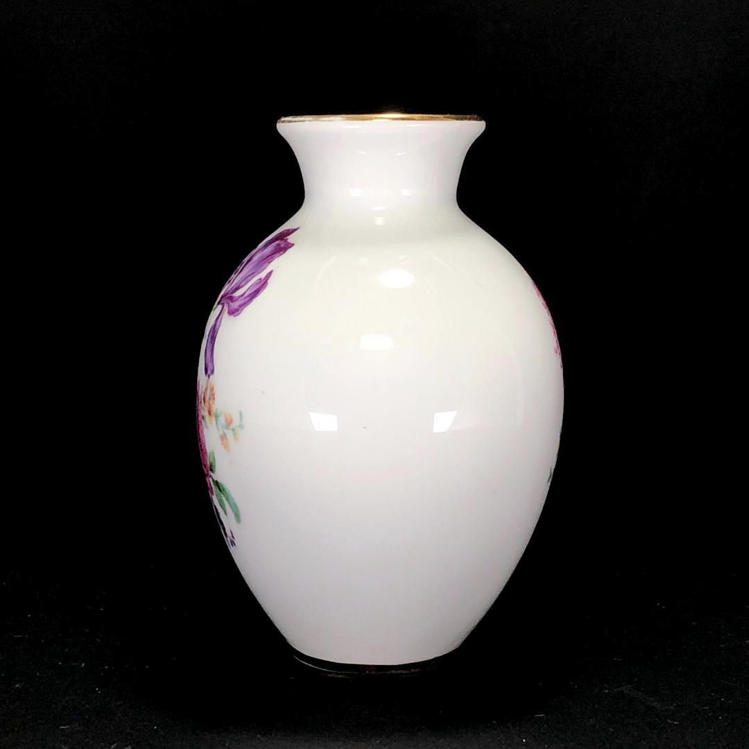 【美品】Hackefors ハッケフォーシュ／商フラワーベース 花瓶／陶器／花・フローラル／ホワイト