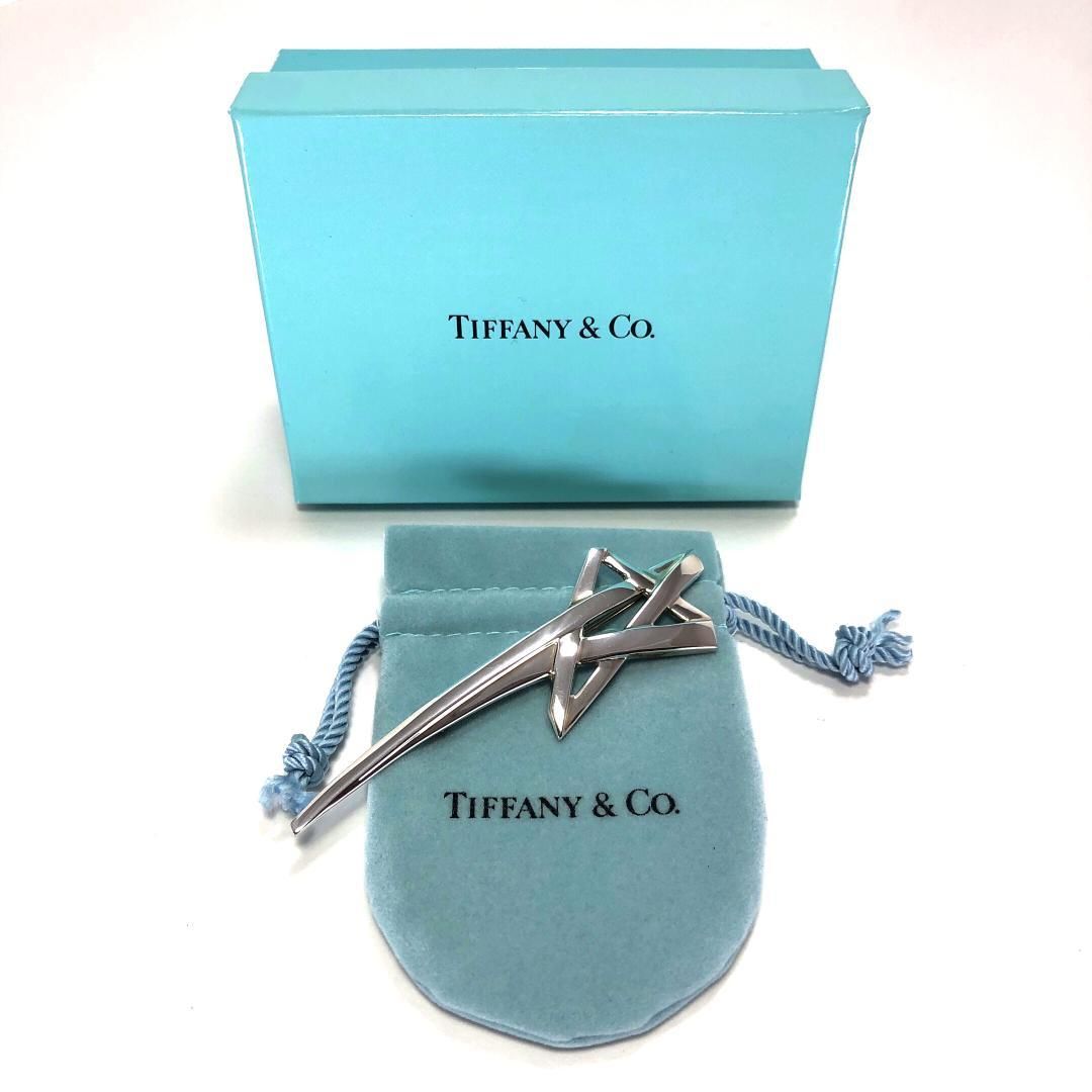 【美品・箱付き】Tiffany ティファニー／パロマ・ピカソ シューティングスター ブローチ／SV925／シルバー