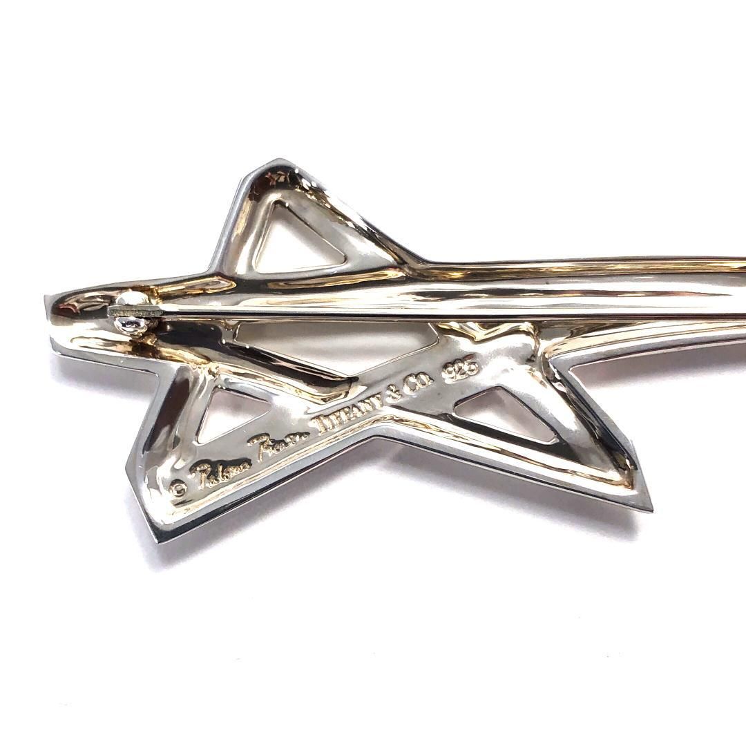 【美品・箱付き】Tiffany ティファニー／パロマ・ピカソ シューティングスター ブローチ／SV925／シルバー