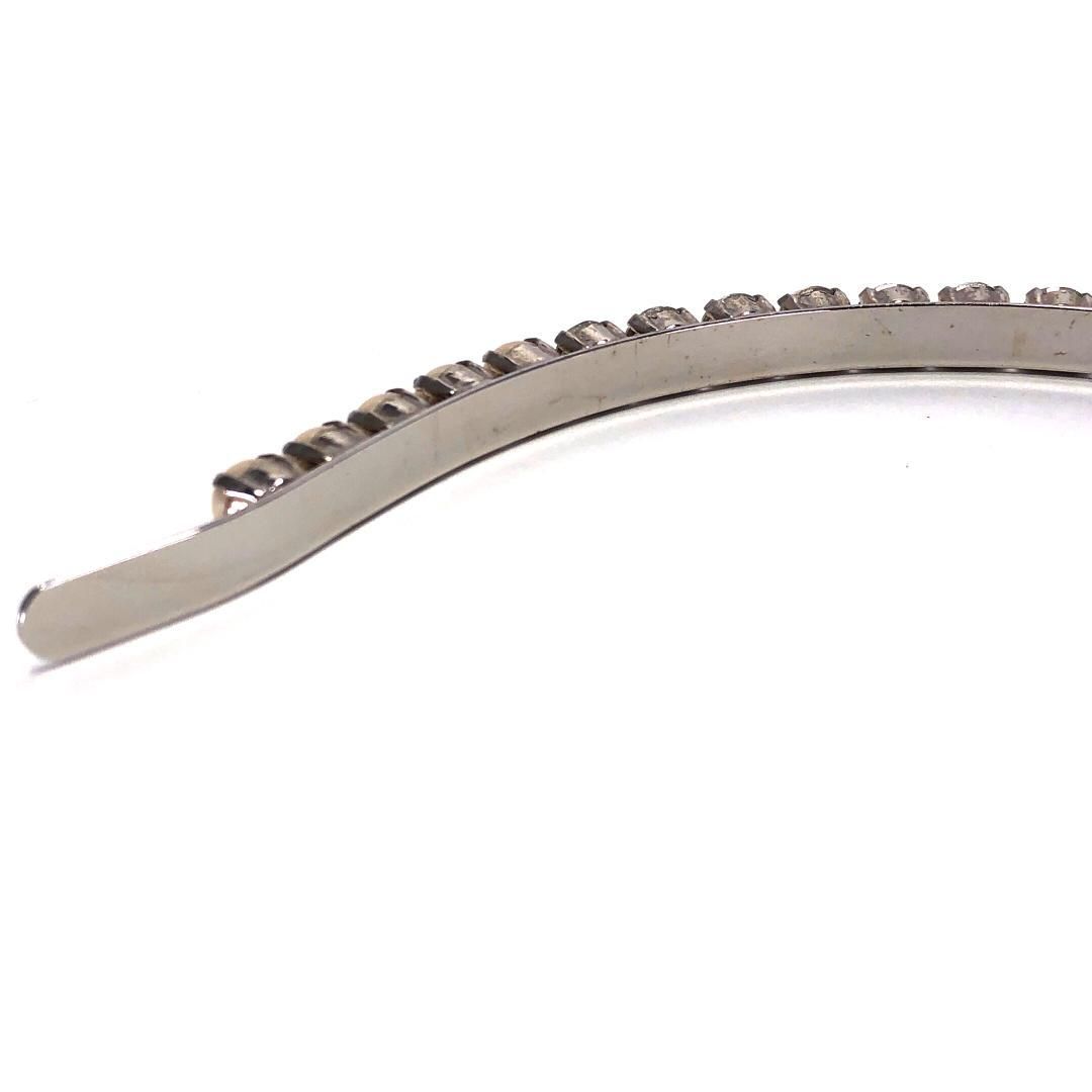 【美品】MIU MIU ミュウミュウ／カチューシャ 5JH004 2ARA／クリスタル ビジュー／シルバー・クリア