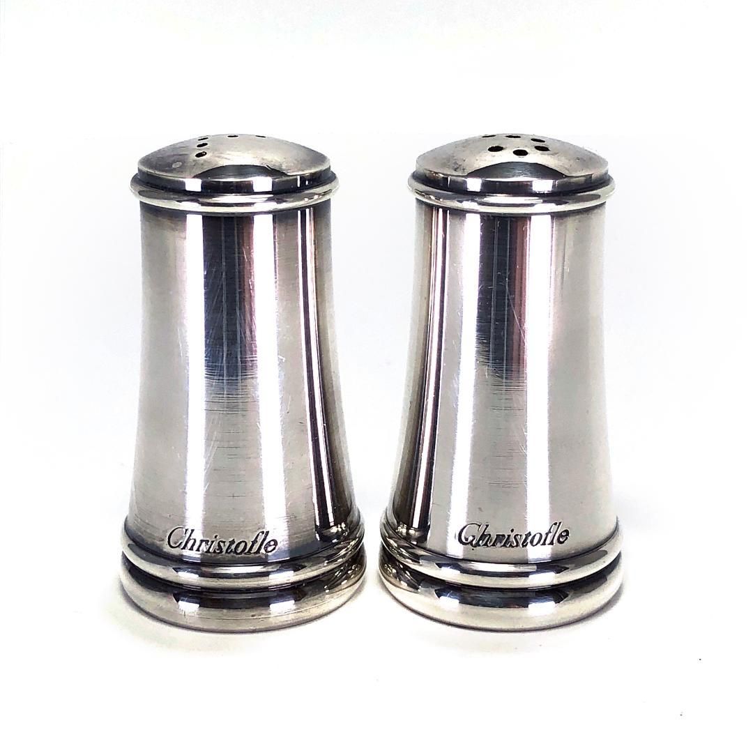 CHRISTOFLE クリストフル／ソルト＆ペッパー シェイカー 2個 セット／クリストフルシルバー／シルバー