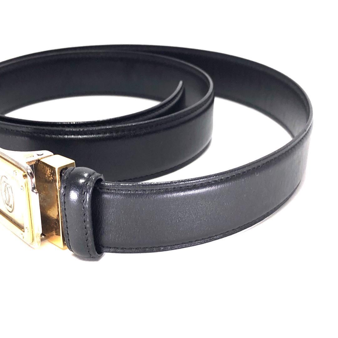 Cartier カルティエ／サントス マストライン ベルト ドゥーブルC／レザー・ステンレス・GP／ゴールド・シルバー・ブラック