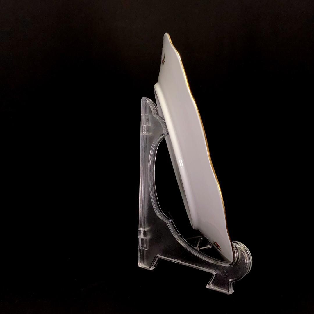 【美品】HEREND ヘレンド／ヴィクトリアブーケ プレート 皿／金彩／花・蝶・フローラル／ホワイト・マルチカラー