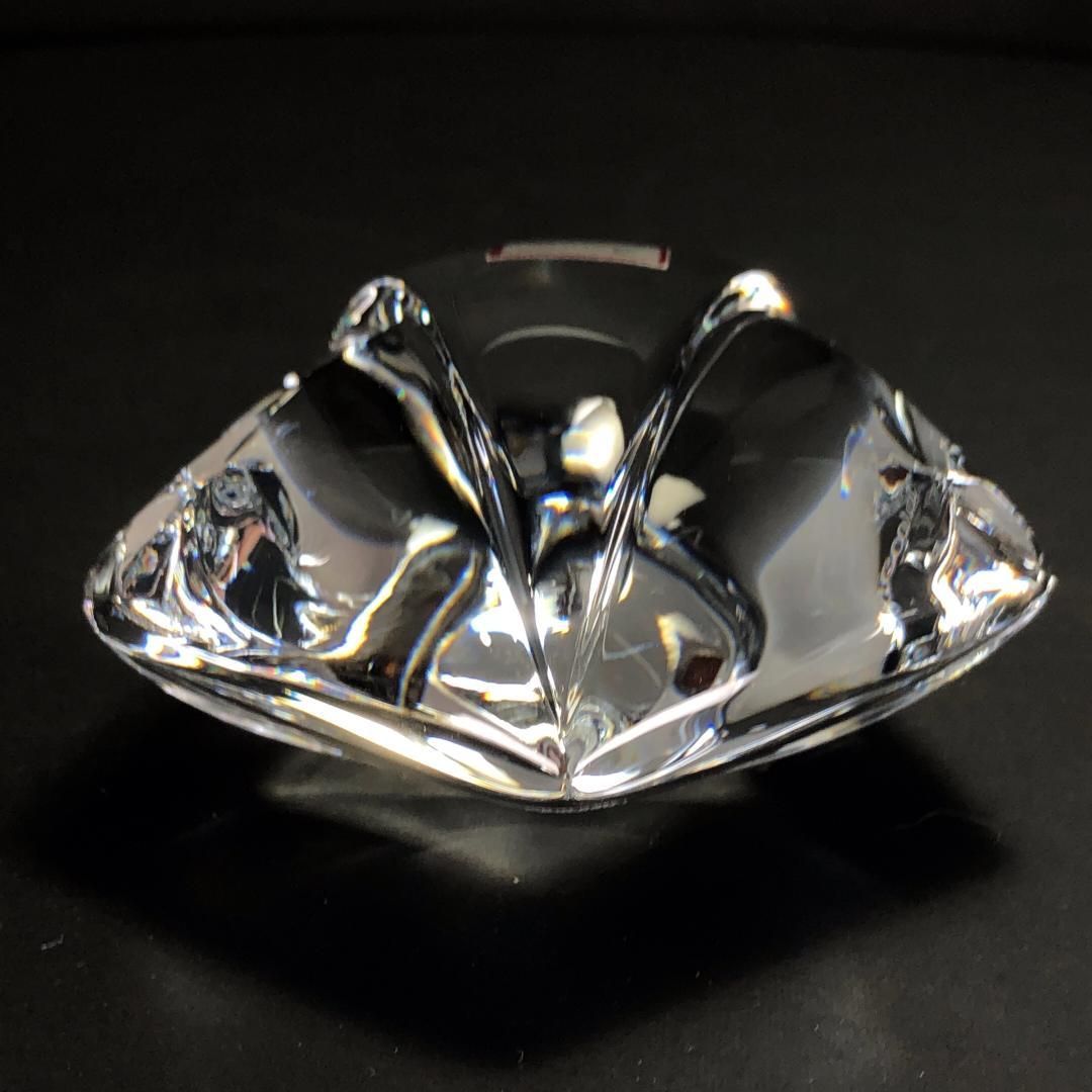 【美品】Baccarat バカラ／スターモチーフ ペーパーウェイト／クリスタルグラス／クリア／BC397