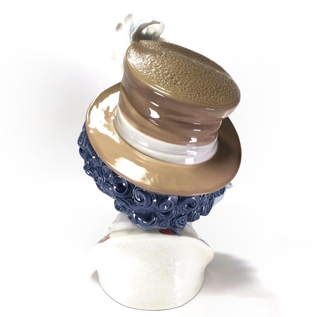 【美品】LLADRO リヤドロ／5542／メランコリー ピエロ ヘッド／陶器／マルチカラー