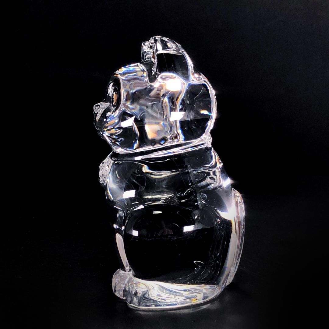 【箱付き】Baccarat バカラ／招き猫 クリスタル フィギュリン／クリスタルグラス／クリア／クリア・ゴールド／BC399