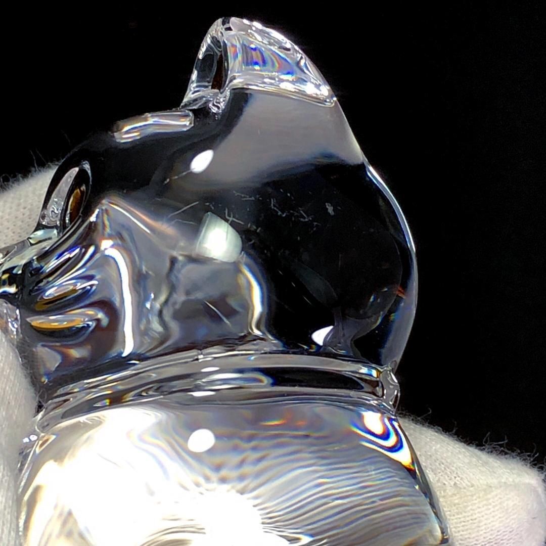 【箱付き】Baccarat バカラ／招き猫 クリスタル フィギュリン／クリスタルグラス／クリア／クリア・ゴールド／BC399