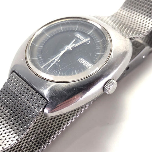 【ジャンク・ヴィンテージ】SEIKO セイコー／ロードマチック 5606-6000／自動巻き／ステンレス／シルバー・ブラック