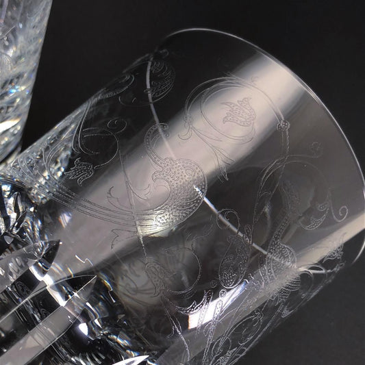 【美品・箱付き】Baccarat バカラ／パルメ ペア タンブラー スピリットグラス／クリスタルグラス／クリア／BC416