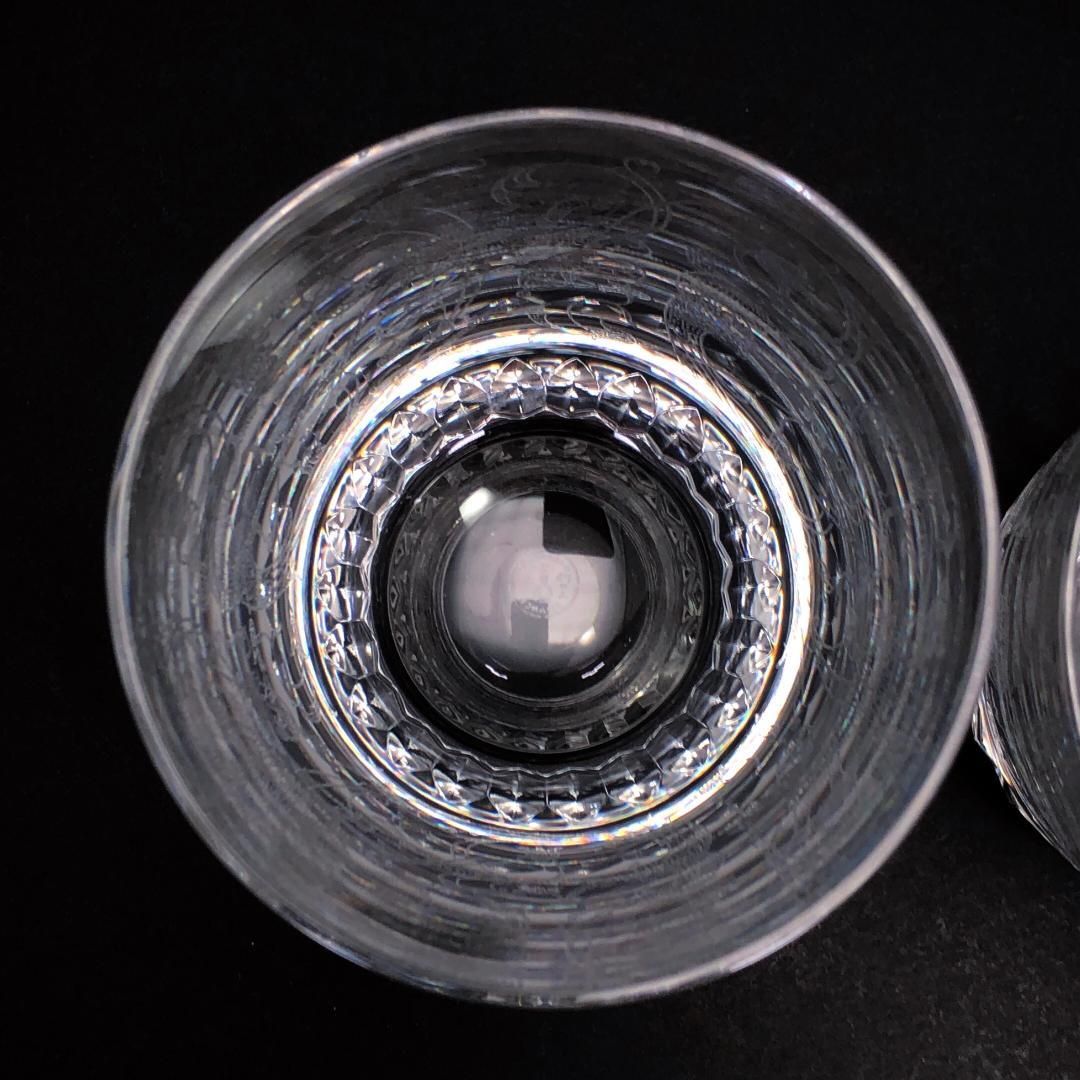 【美品・箱付き】Baccarat バカラ／パルメ ペア タンブラー スピリットグラス／クリスタルグラス／クリア／BC416