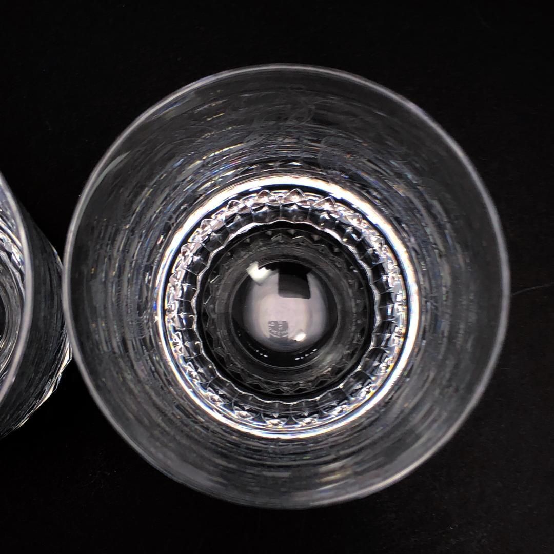 【美品・箱付き】Baccarat バカラ／パルメ ペア タンブラー スピリットグラス／クリスタルグラス／クリア／BC416