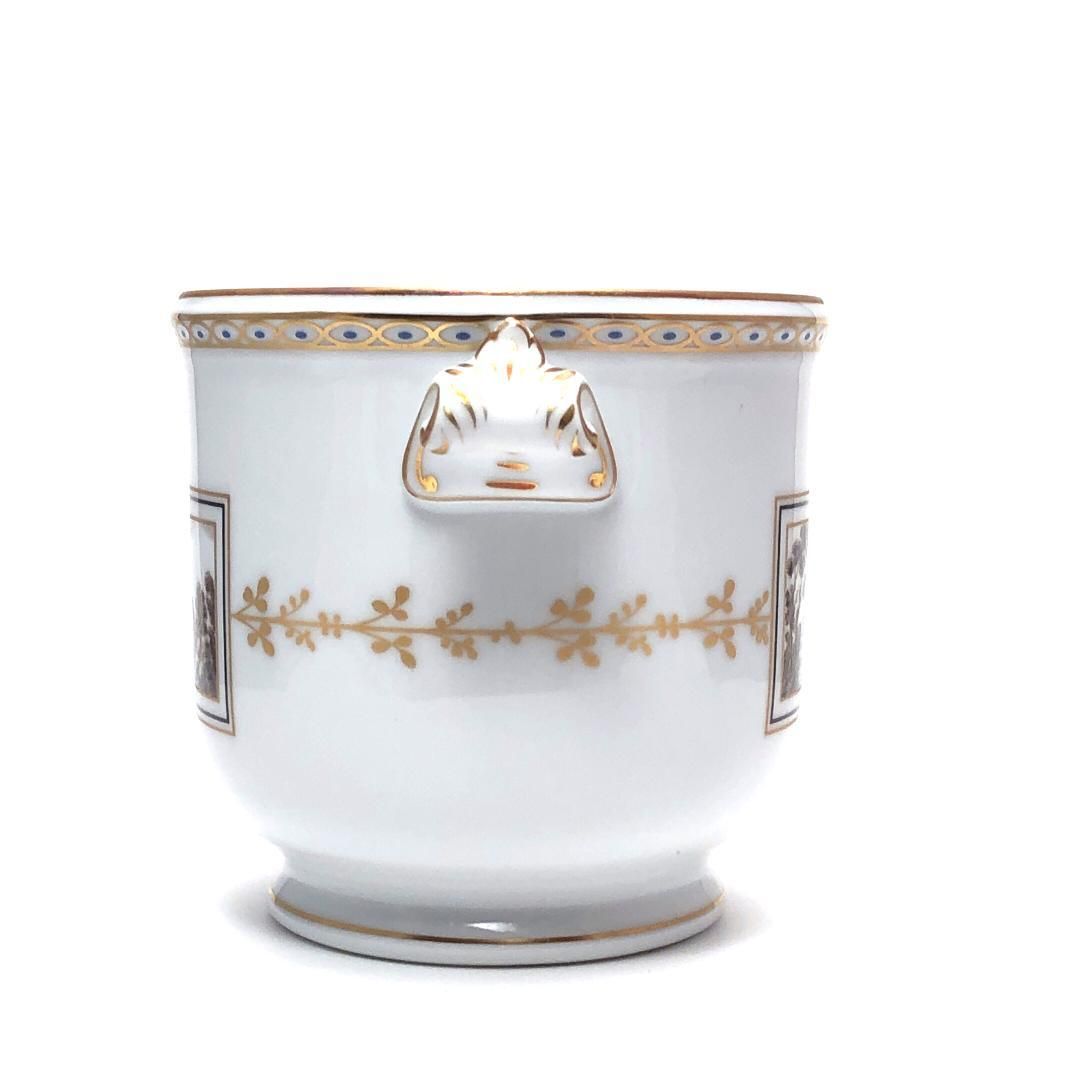 【美品・箱付き】Richard Ginori リチャードジノリ／インペロシェイプ フィレンツェ フラワーポット／陶器／ホワイト・マルチカラー