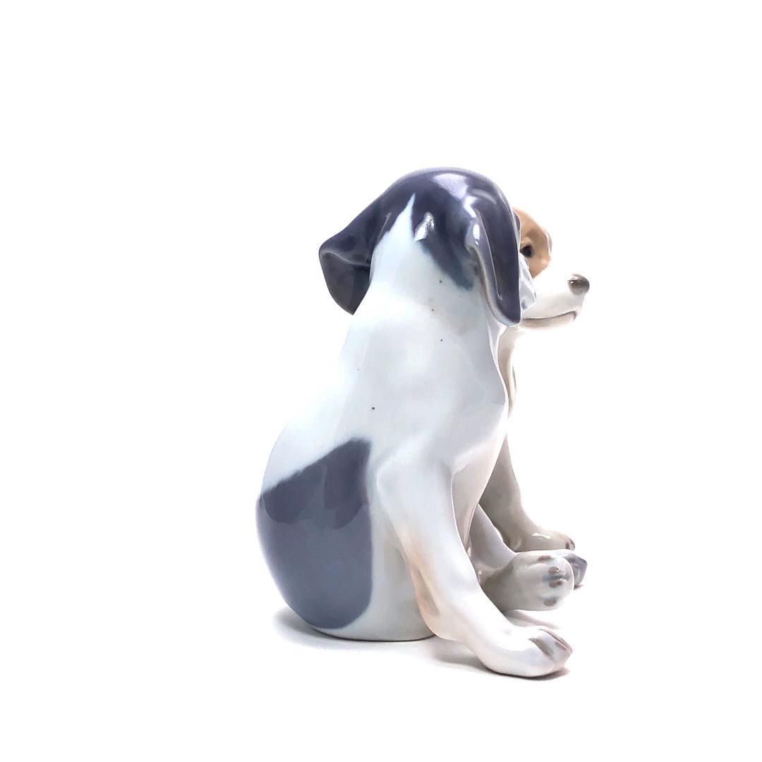 【美品】Royal Copenhagen ロイヤルコペンハーゲン／子犬 フィギュリン 2点／陶器／マルチカラー