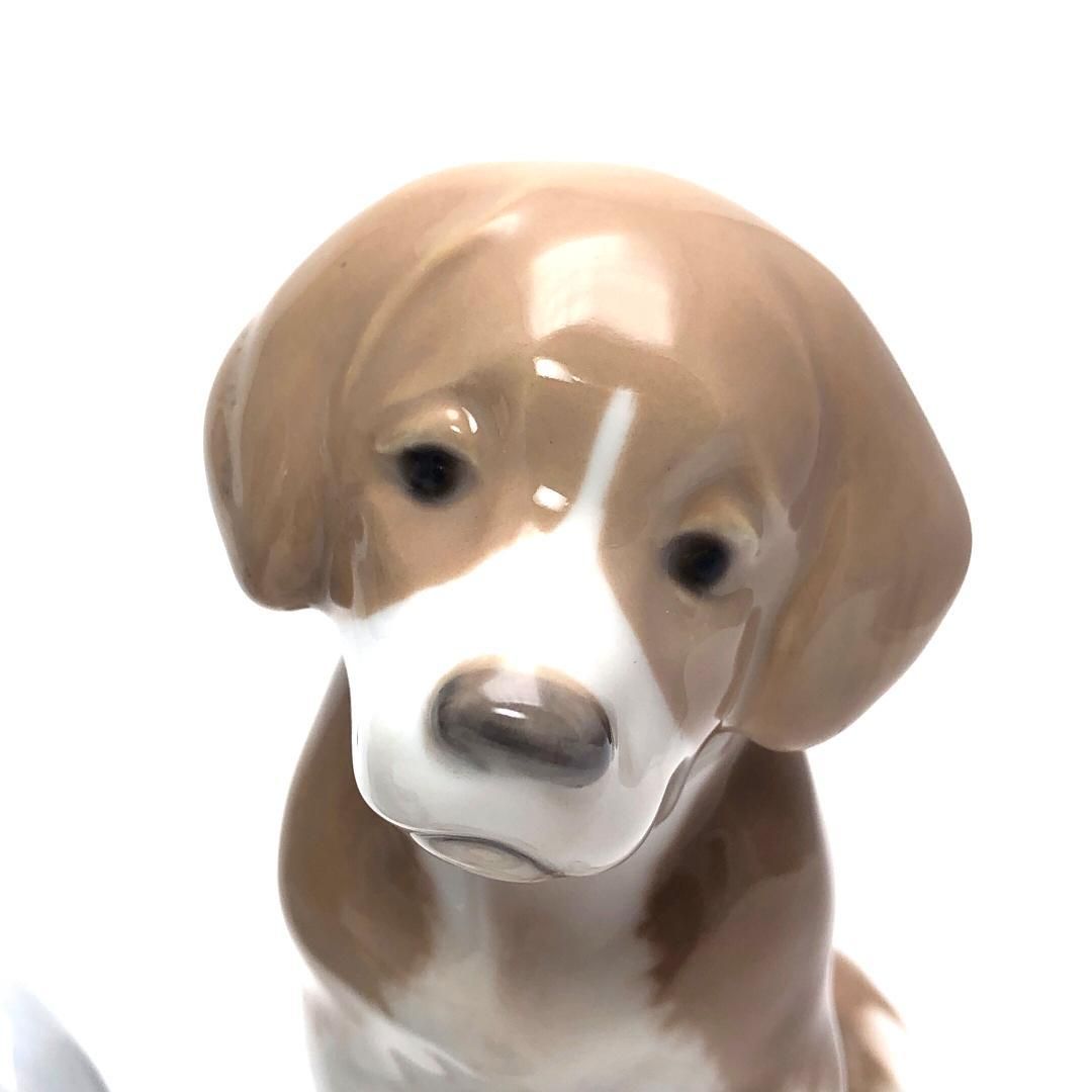 【美品】Royal Copenhagen ロイヤルコペンハーゲン／子犬 フィギュリン 2点／陶器／マルチカラー