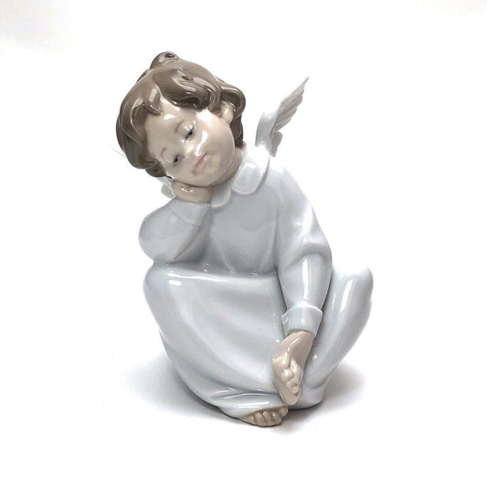 【美品・箱付き】LLADRO リヤドロ／天使の考えごと なんとかなるよ／4961／陶器／マルチカラー