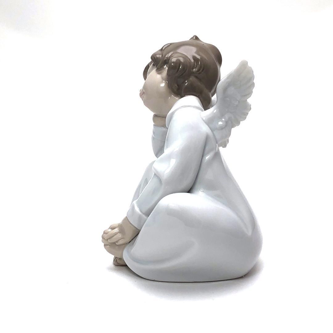 【美品・箱付き】LLADRO リヤドロ／天使の考えごと なんとかなるよ／4961／陶器／マルチカラー