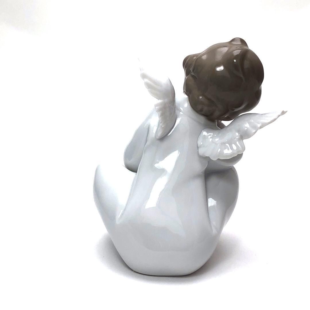 【美品・箱付き】LLADRO リヤドロ／天使の考えごと なんとかなるよ／4961／陶器／マルチカラー