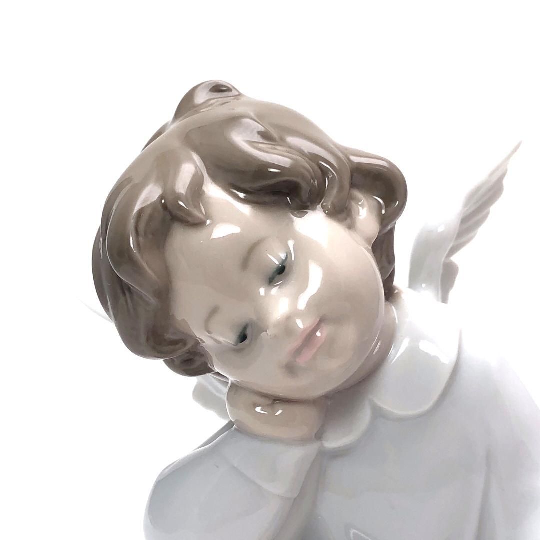 【美品・箱付き】LLADRO リヤドロ／天使の考えごと なんとかなるよ／4961／陶器／マルチカラー