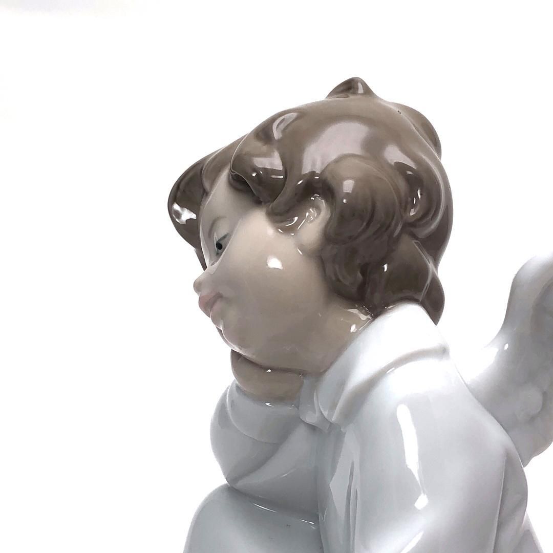 【美品・箱付き】LLADRO リヤドロ／天使の考えごと なんとかなるよ／4961／陶器／マルチカラー