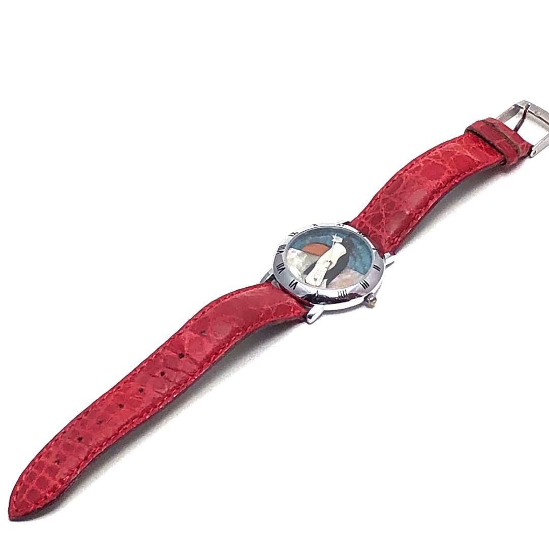 【999本限定】PIERRE LANNIER ピエールラニエ／レディース腕時計 ペンギン 065.944／クォーツ／ステンレス・レザー／シルバー・レッド