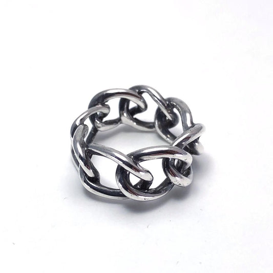 【美品】Angela Cummings アンジェラカミングス／レディース リング 指輪／チェーン／SV925／8号