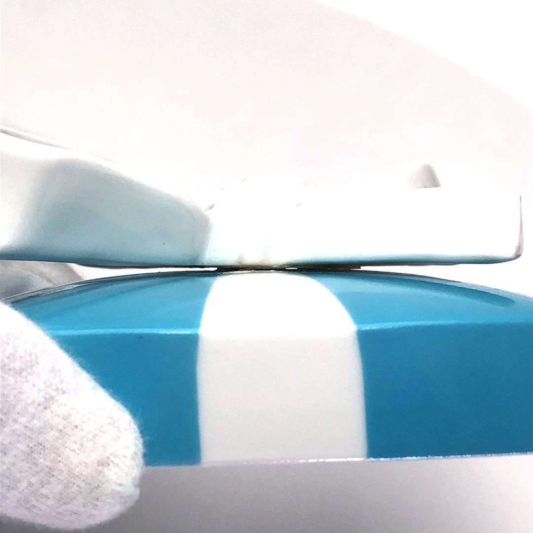 【訳あり・売り切り・ラージサイズ・箱付】Tiffany ティファニー／ラージサイズ ブルーボックス 小物入れ／陶器／ブルー・ホワイト