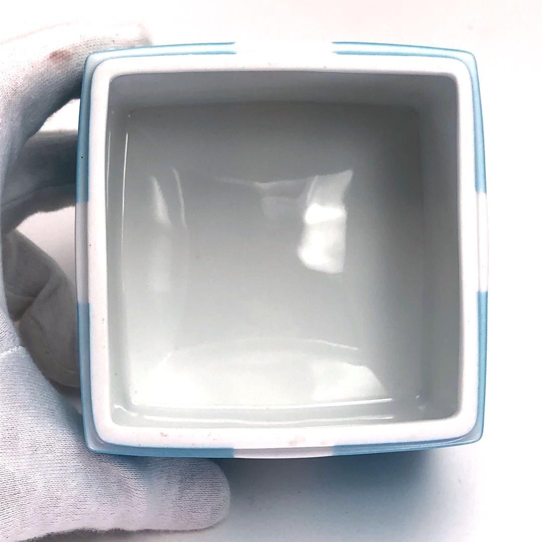 【訳あり・売り切り・ラージサイズ・箱付】Tiffany ティファニー／ラージサイズ ブルーボックス 小物入れ／陶器／ブルー・ホワイト