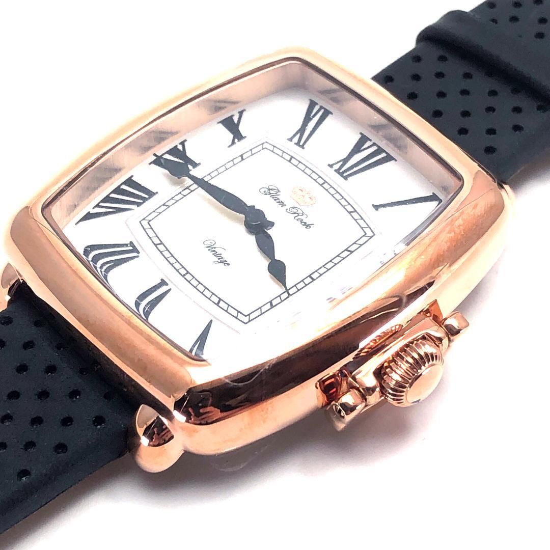 【美品・箱付き】Glam Rock グラムロック／ヴィンテージ コンタテンポ GR09022／自動巻き／GP／ピンクゴールド・ブラック