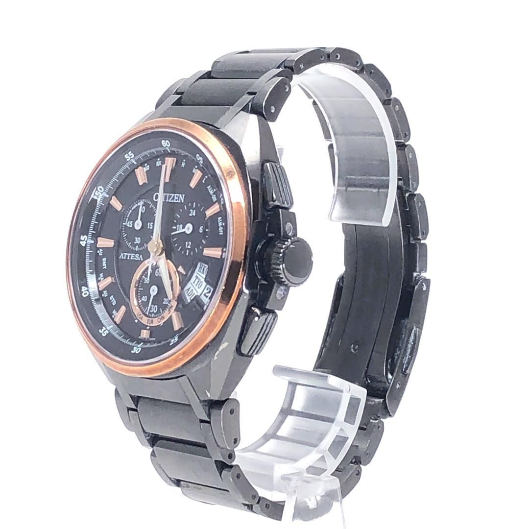 【限定品・ケース付】CITIZEN シチズン／アテッサ H610-T016405／ソーラークォーツ／チタン／シルバー・ブラック・ゴールド