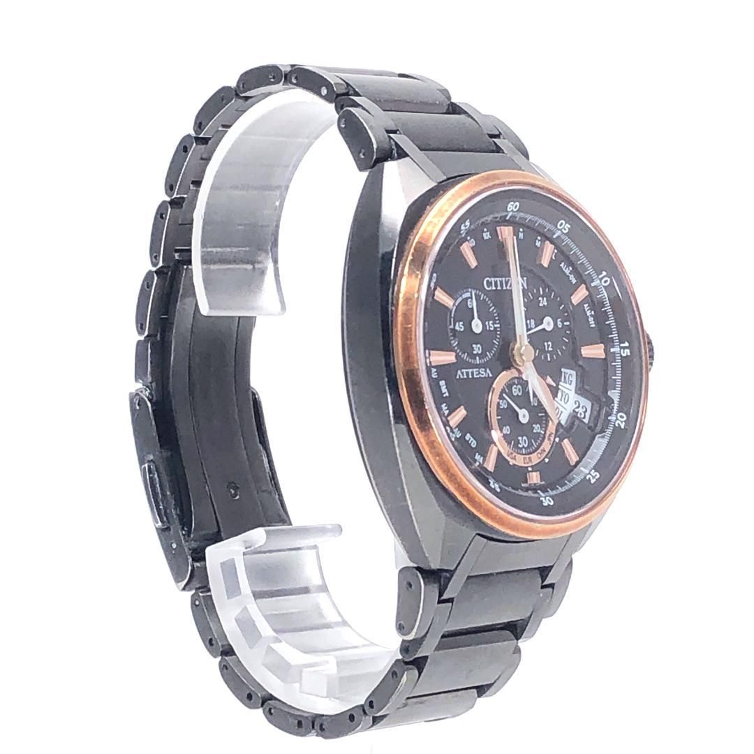 【限定品・ケース付】CITIZEN シチズン／アテッサ H610-T016405／ソーラークォーツ／チタン／シルバー・ブラック・ゴールド