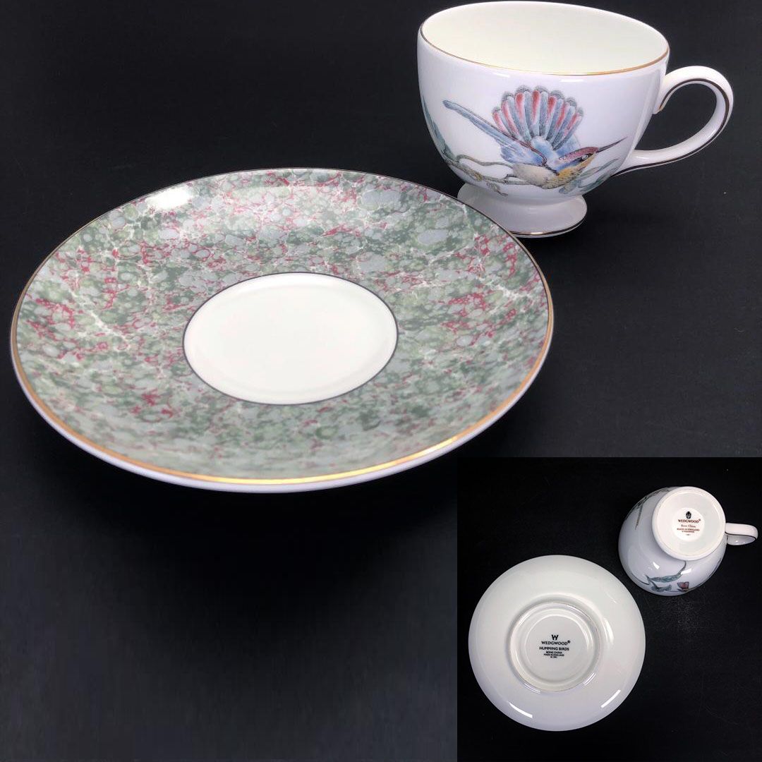 【美品】WEDGWOOD ウェッジウッド／カップ＆ソーサー 6客 ／アソートセット／陶器／マルチカラー