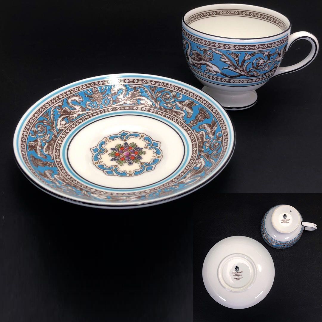【美品】WEDGWOOD ウェッジウッド／カップ＆ソーサー 6客 ／アソートセット／陶器／マルチカラー