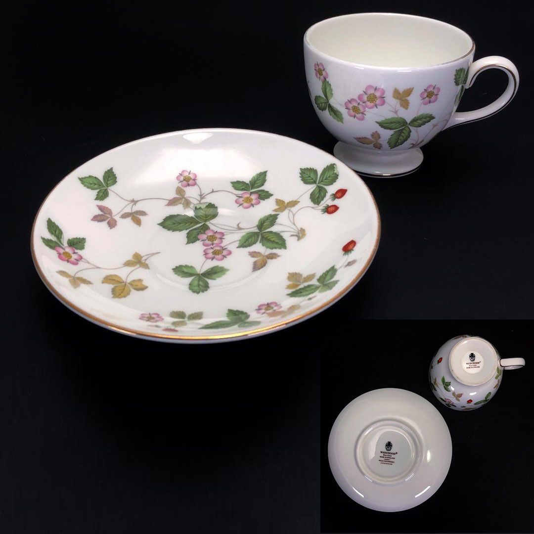 【美品】WEDGWOOD ウェッジウッド／カップ＆ソーサー 6客 ／アソートセット／陶器／マルチカラー