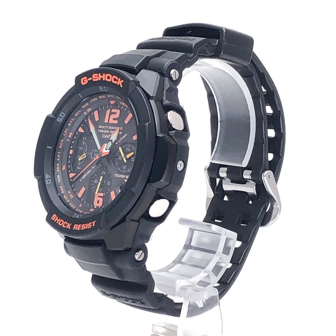 【美品】CASIO カシオ／G-SHOCK グラビティマスター GW-3000B／ソーラークォーツ／樹脂／ブラック