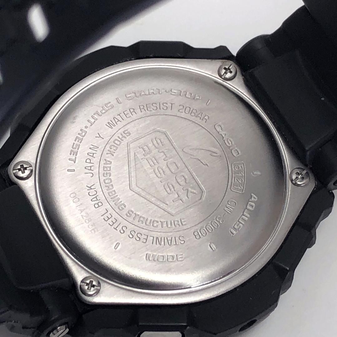 【美品】CASIO カシオ／G-SHOCK グラビティマスター GW-3000B／ソーラークォーツ／樹脂／ブラック
